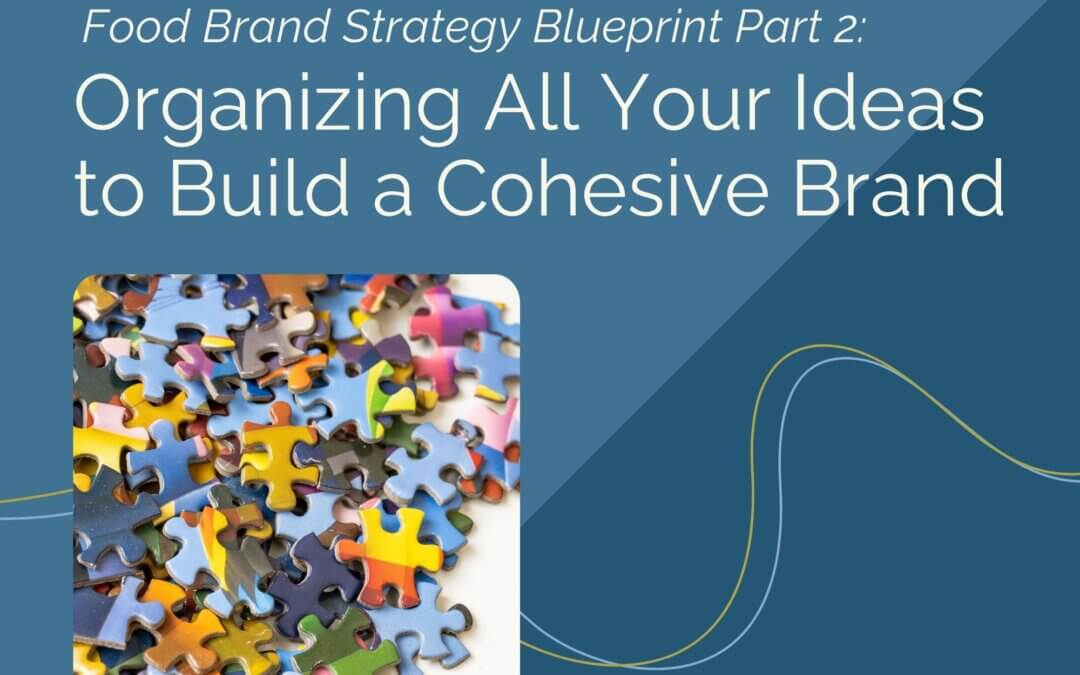 123. Organizing All Your Ideas to Build a Cohesive Brand (Food Brand Strategy Blueprint Part 2)