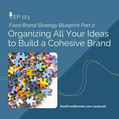 123. Organizing All Your Ideas to Build a Cohesive Brand (Food Brand Strategy Blueprint Part 2)